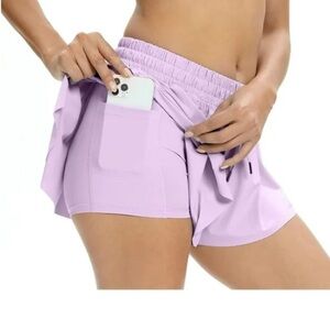 Lavender Women's Athletic Shorts